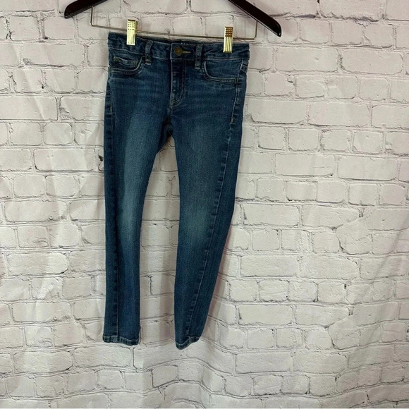 Gap denim super stretch super skinny sz 6 girls denim blue jeans boho - Picture 1 of 9